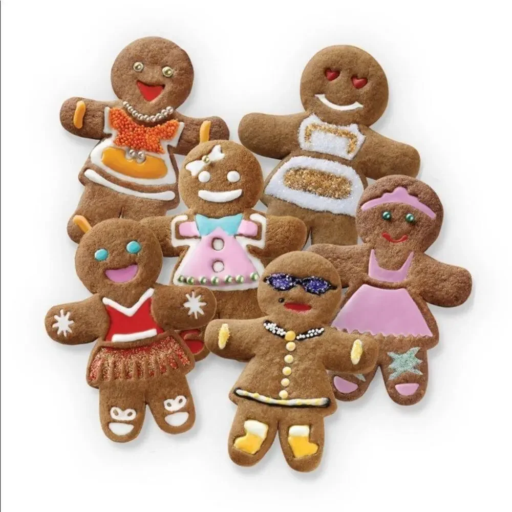 Tovolo Ginger Girl Cookie Cutter and 6 Stamps